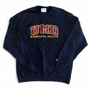 UMD Duluth Champion Black Crewneck Sweatshirt